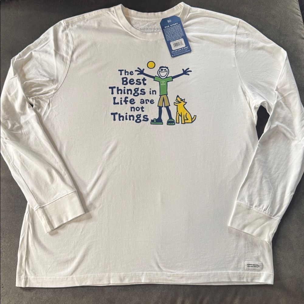 Men’s Life is Good Long Sleeved Top Size XL NWT